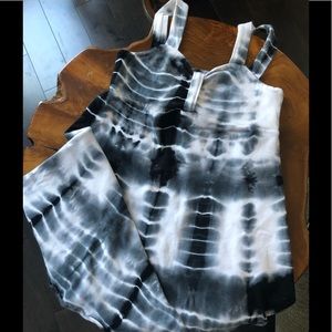 UGOGIRL Boutique Brand Sharkbite Tie-Dye Dress